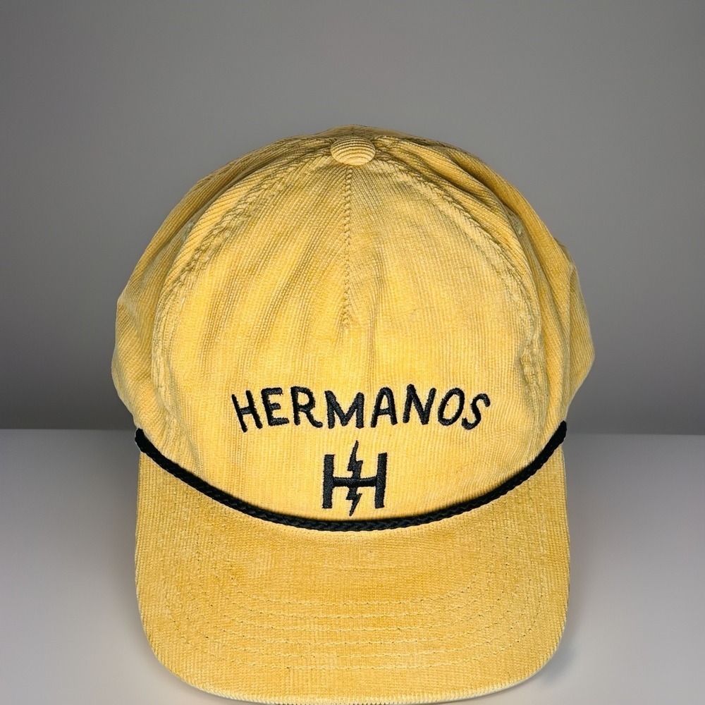 Howler Brothers Hermanos Corduroy Snapback Hat Cap Old Gold Yellow Rope Mens